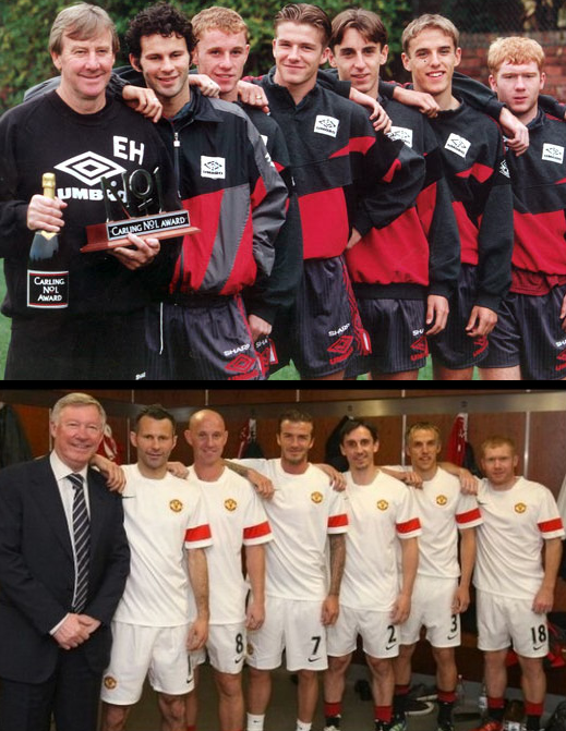 Fergie and the lads. Bring on the Lads!